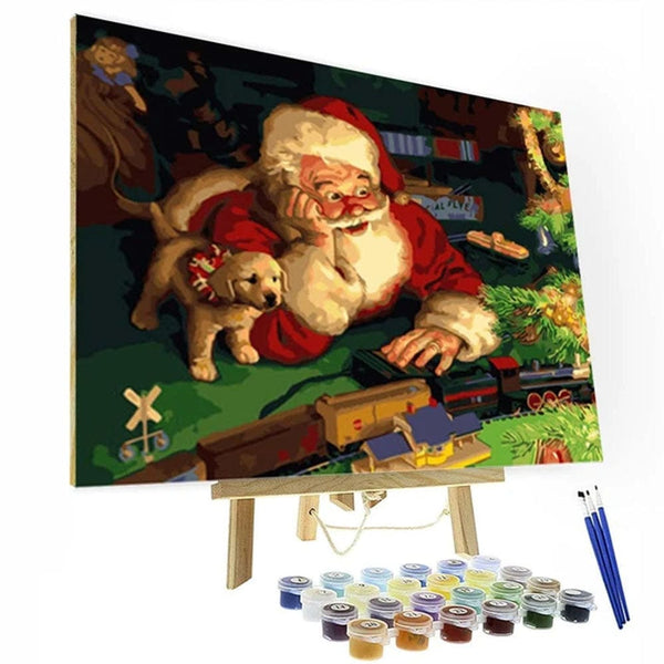 paintingnumberart 16"x20"/40x50cm / Without frame Paint By Numbers Kit – Santa Claus