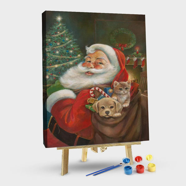 paintingnumberart 16"x20"/40x50cm / Without frame Paint By Numbers Kit-Santa Claus