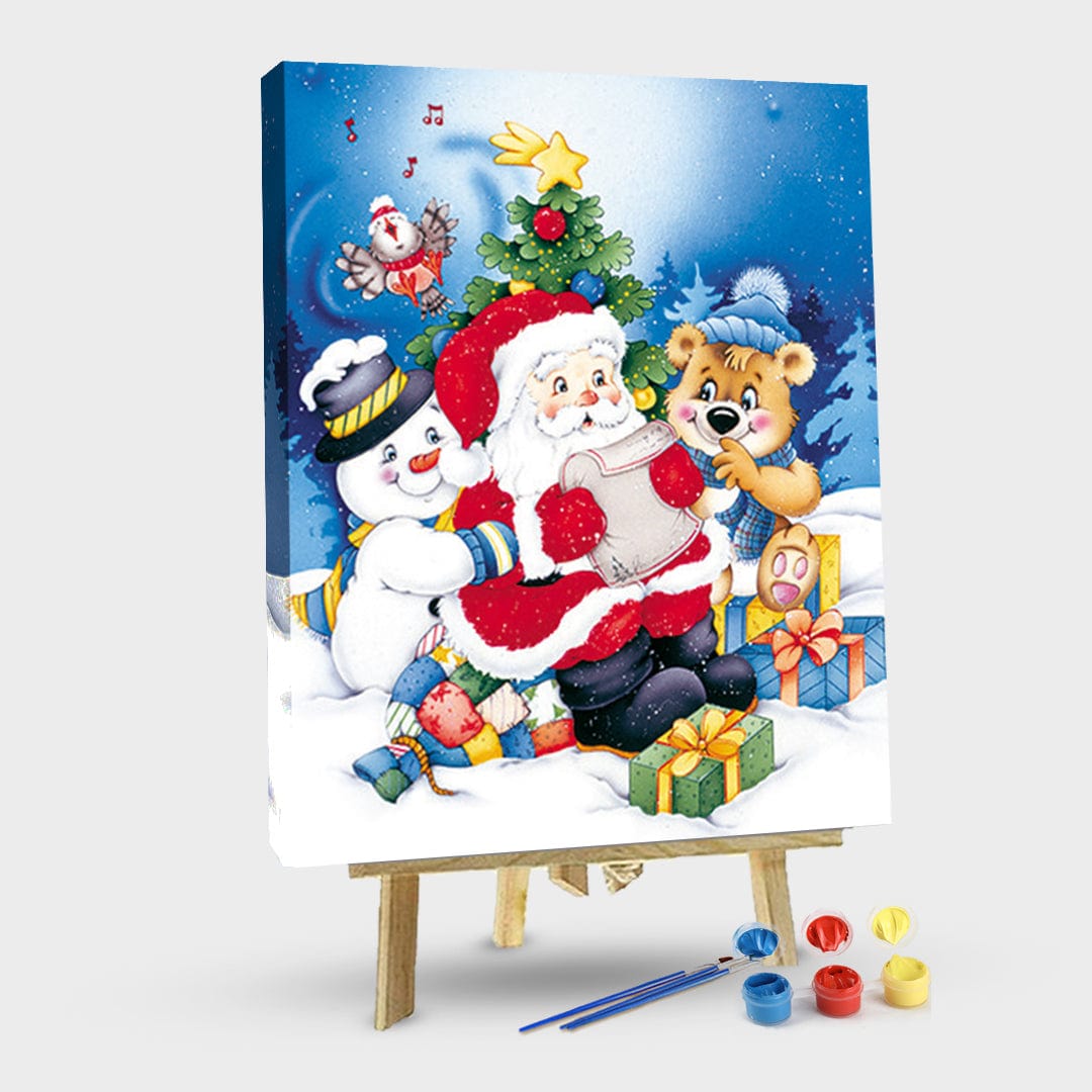 paintingnumberart 16"x20"/40x50cm / Without frame Paint By Numbers Kit-Santa Claus