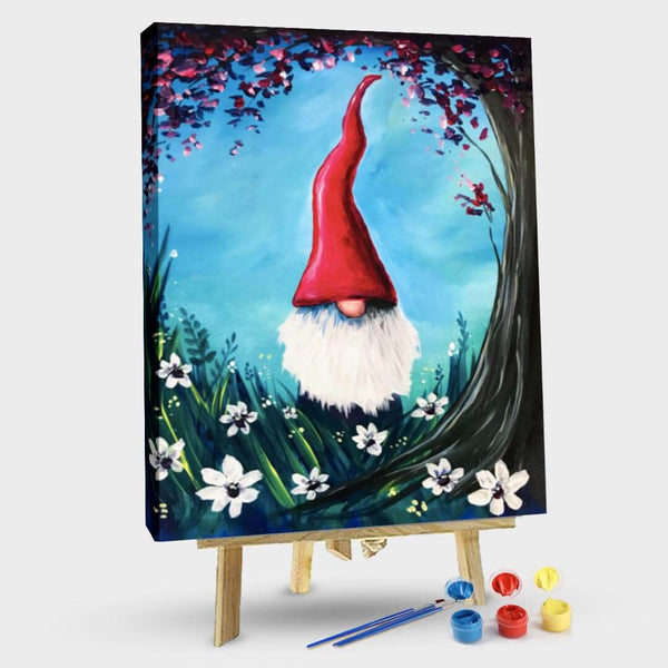 paintingnumberart 16"x20"/40x50cm / Without frame Paint by Numbers Kit – Santa Claus under the moonlit night