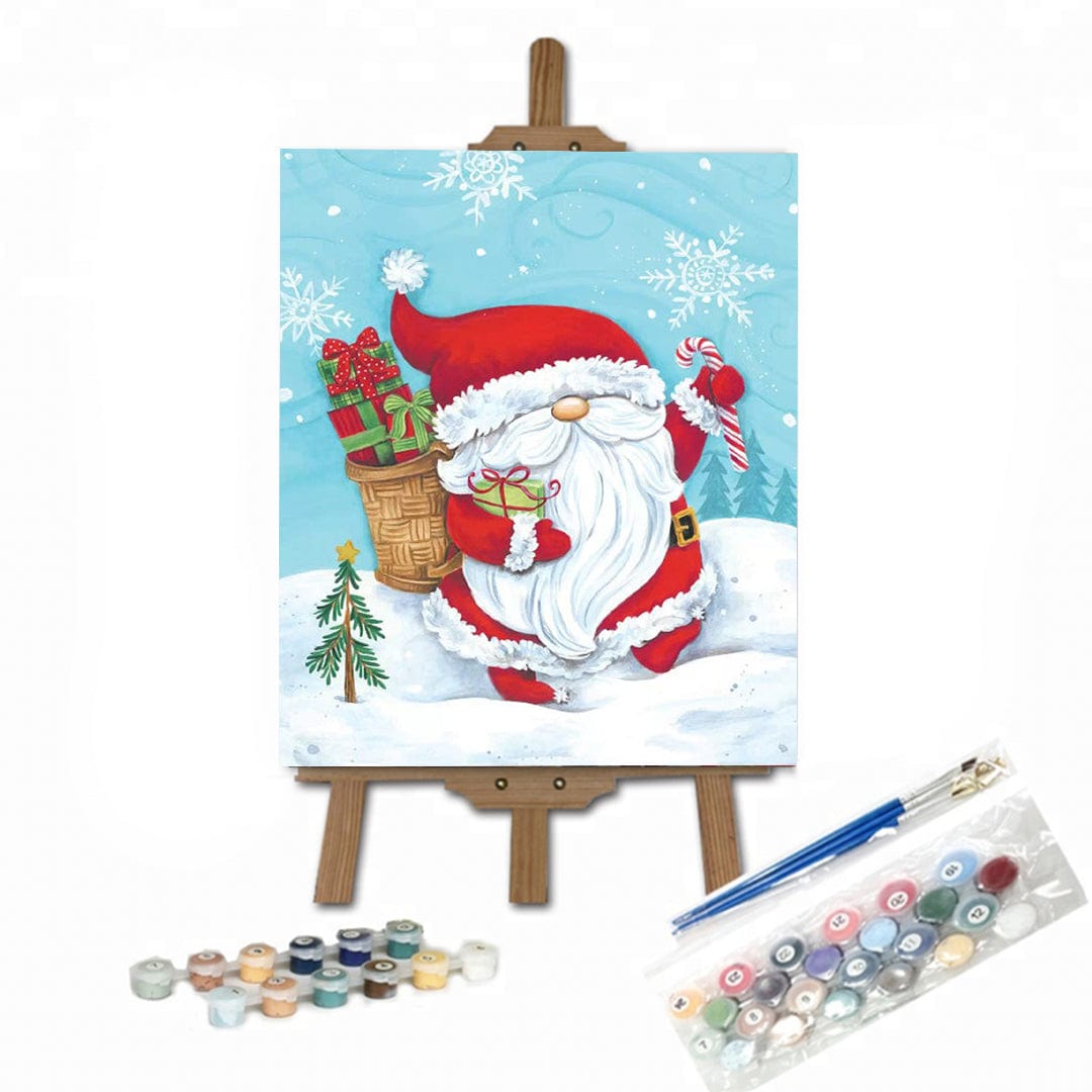 paintingnumberart 16"x20"/40x50cm / Without frame Paint By Numbers Kit-Santa Gnome