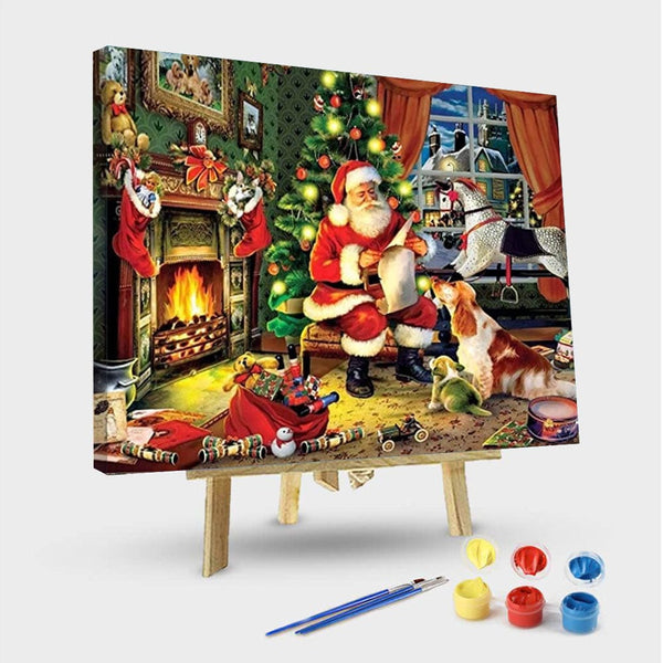 paintingnumberart 16"x20"/40x50cm / Without frame Paint By Numbers Kit – Santas Surprise 2