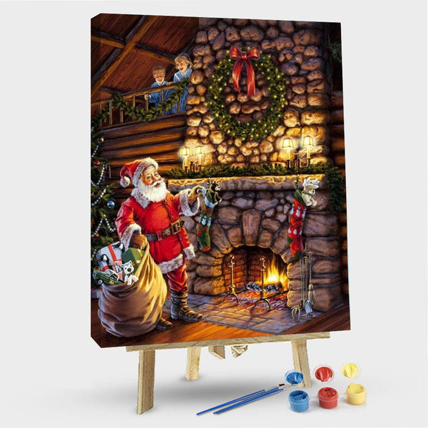 paintingnumberart 16"x20"/40x50cm / Without frame Paint By Numbers Kit – Santas Surprise
