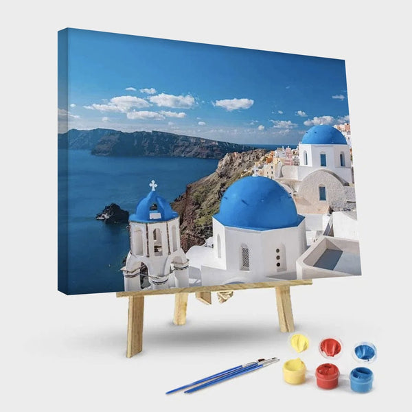 paintingnumberart 16"x20"/40x50cm / Without frame Paint By Numbers Kit – Santorini Greece