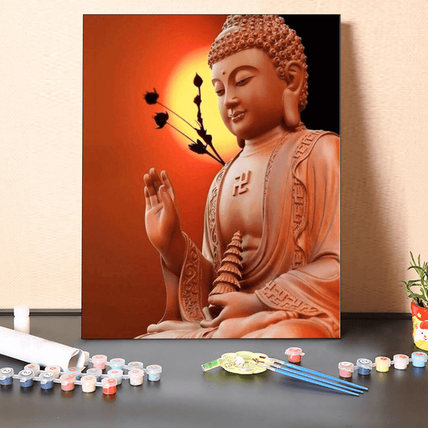 paintingnumberart 16"x20"/40x50cm / Without frame Paint By Numbers Kit-Sitting Buddha I