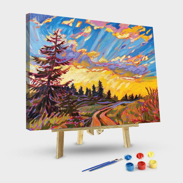 paintingnumberart 16"x20"/40x50cm / Without frame Paint By Numbers Kit – Sky Wide Open