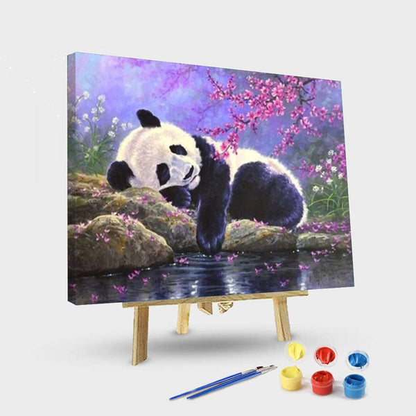 paintingnumberart 16"x20"/40x50cm / Without frame Paint By Numbers Kit – Sleeping Panda