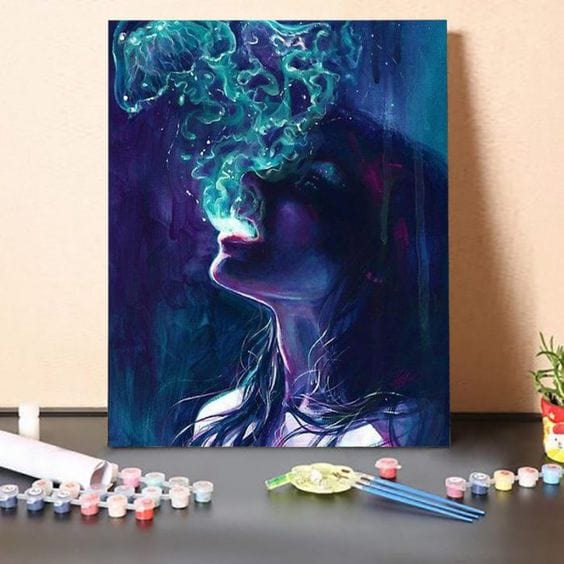 paintingnumberart 16"x20"/40x50cm / Without frame Paint By Numbers Kit-Soul out of the Body🎨🎨🎨