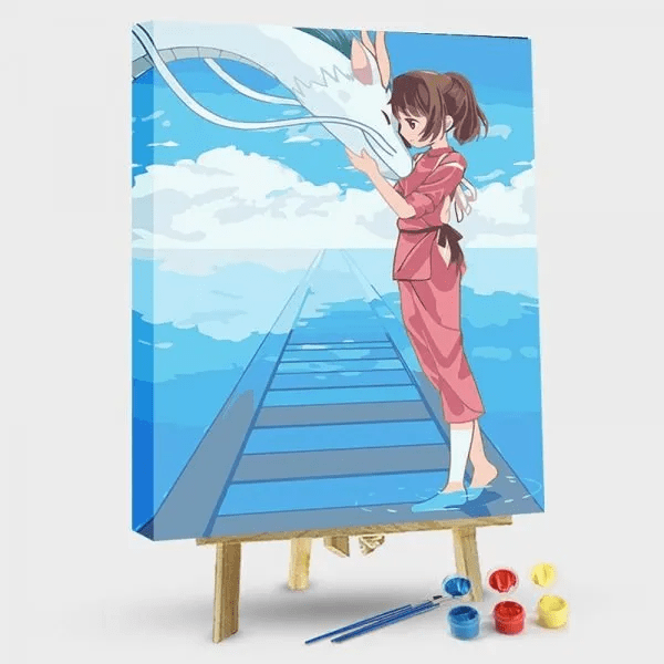 paintingnumberart 16"x20"/40x50cm / Without frame Paint by Numbers Kit-Spirited Away