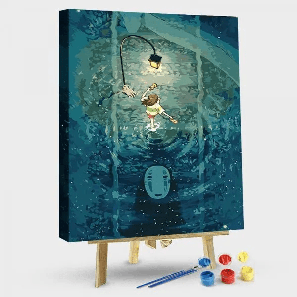 paintingnumberart 16"x20"/40x50cm / Without frame Paint by Numbers Kit-Spirited Away