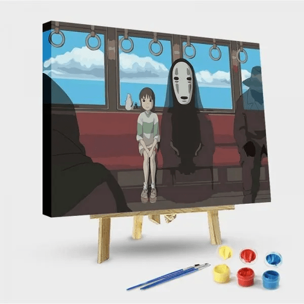 paintingnumberart 16"x20"/40x50cm / Without frame Paint by Numbers Kit-Spirited Away