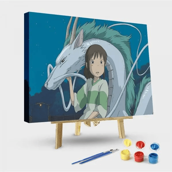 paintingnumberart 16"x20"/40x50cm / Without frame Paint by Numbers Kit-Spirited Away