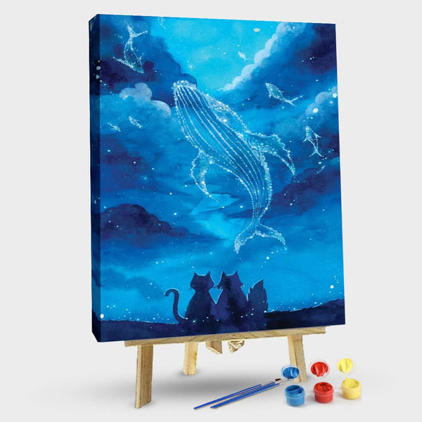 paintingnumberart 16"x20"/40x50cm / Without frame Paint By Numbers Kit-Star Gazing