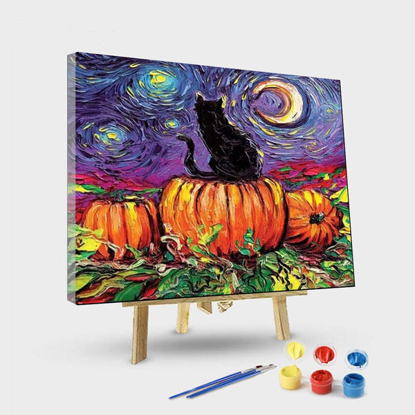paintingnumberart 16"x20"/40x50cm / Without frame Paint By Numbers Kit – Starry Hallow’s Eve
