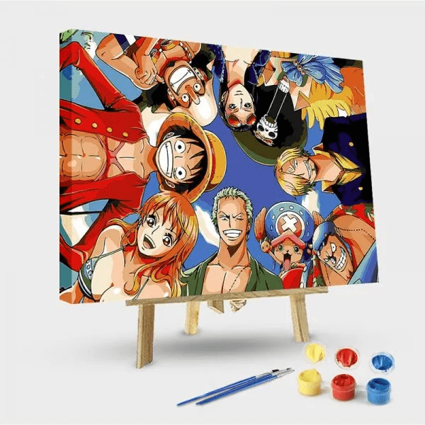 paintingnumberart 16"x20"/40x50cm / Without frame Paint by Numbers Kit- Straw Hat Pirates