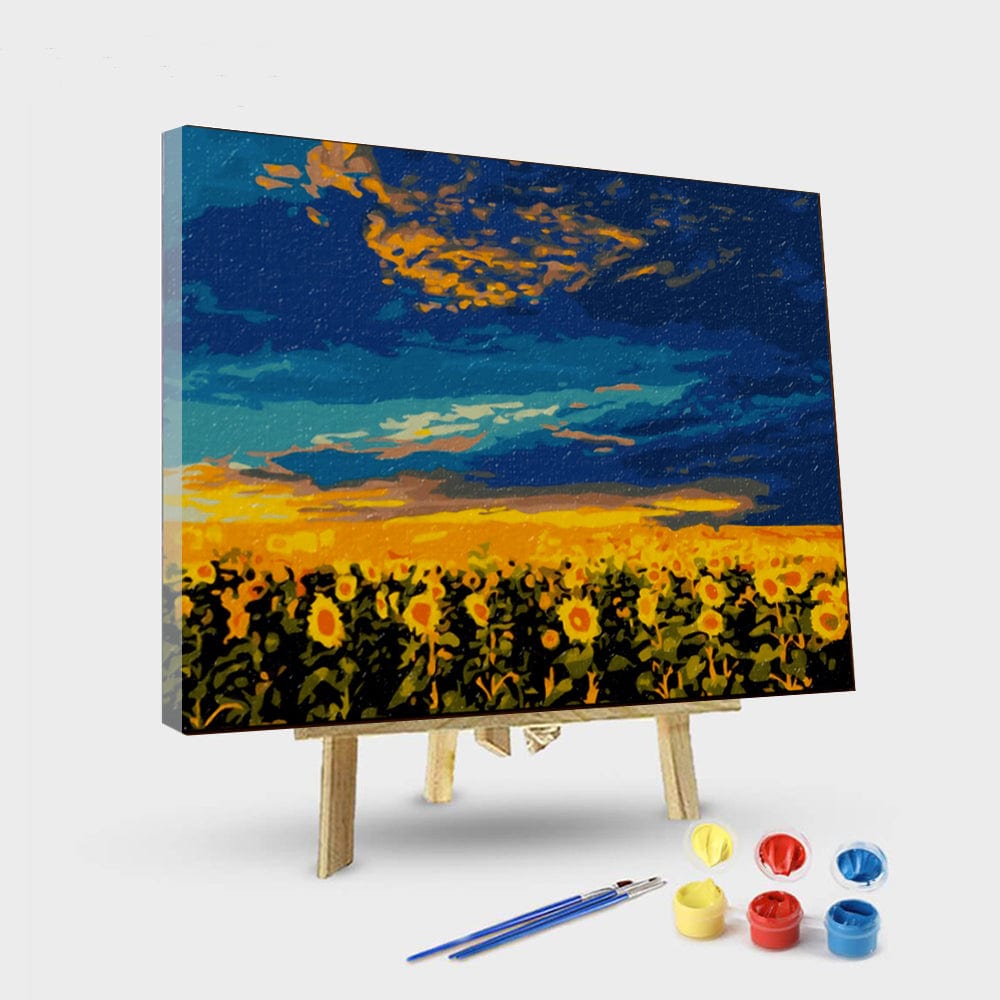 paintingnumberart 16"x20"/40x50cm / Without frame Paint By Numbers Kit- Sun flower