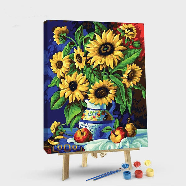 paintingnumberart 16"x20"/40x50cm / Without frame Paint By Numbers Kit – Sunflower
