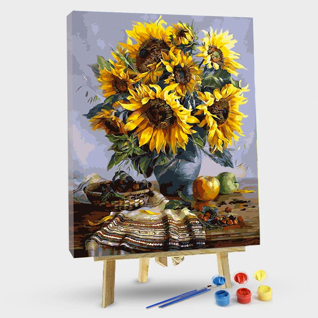 paintingnumberart 16"x20"/40x50cm / Without frame Paint by Numbers Kit – Sunflower