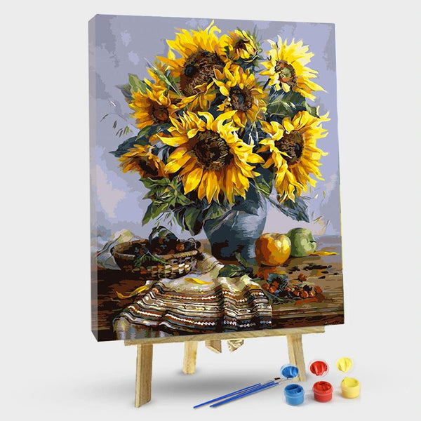 paintingnumberart 16"x20"/40x50cm / Without frame Paint by Numbers Kit – Sunflower
