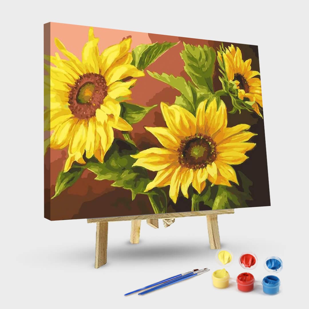 paintingnumberart 16"x20"/40x50cm / Without frame Paint By Numbers Kit-Sunflowers
