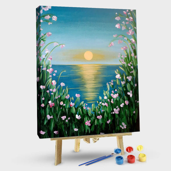 paintingnumberart 16"x20"/40x50cm / Without frame Paint by Numbers Kit – Sunset Blossoms II