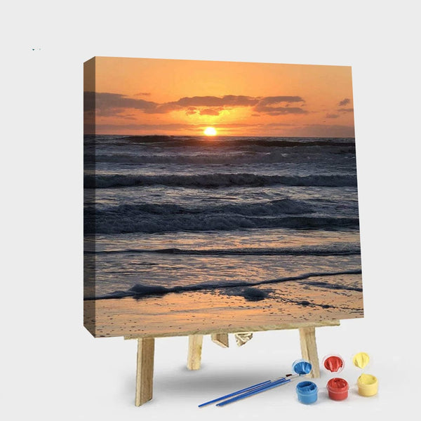 paintingnumberart 16"x20"/40x50cm / Without frame Paint By Numbers Kit – Sunset View On Sea