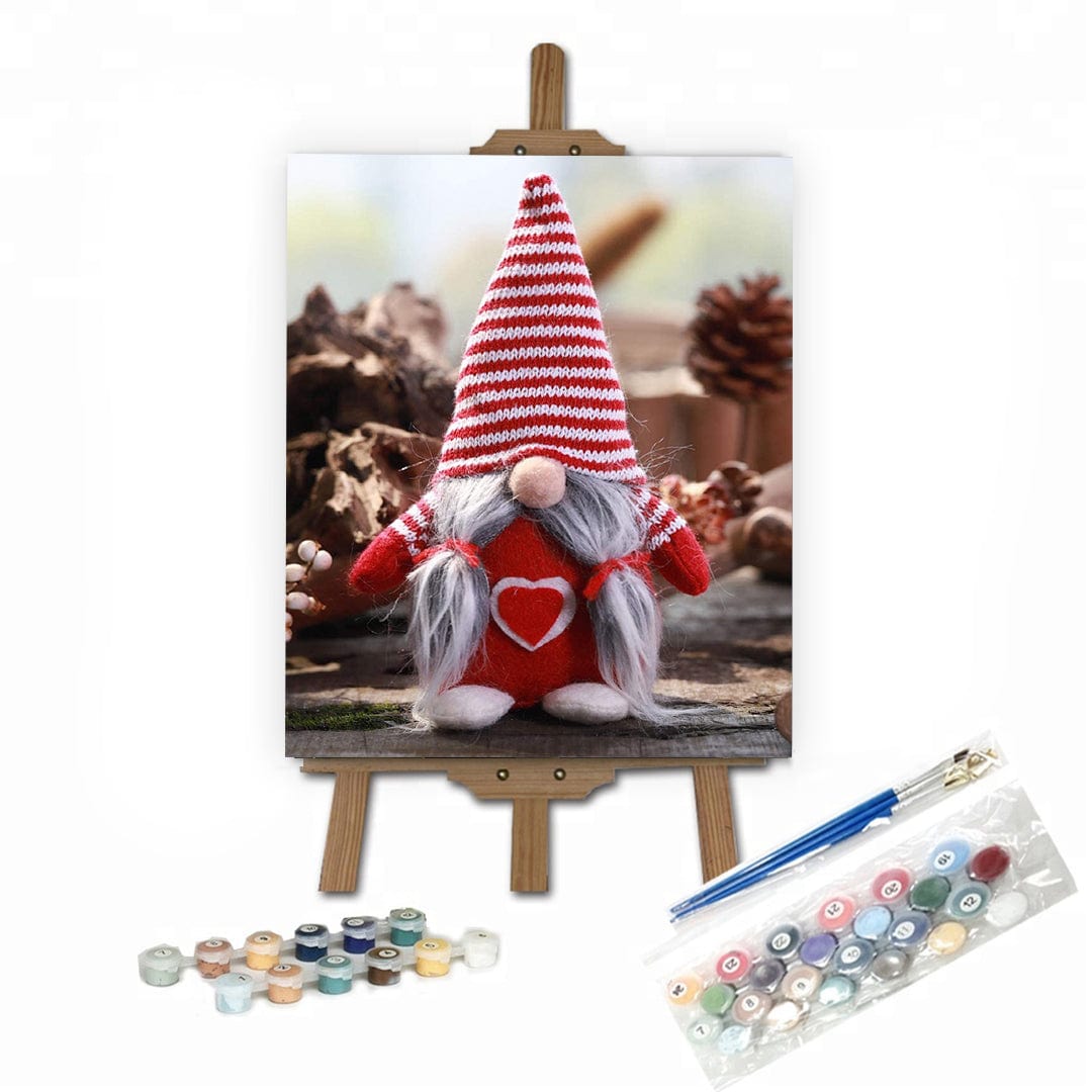 paintingnumberart 16"x20"/40x50cm / Without frame Paint by Numbers Kit-Thanks Giving Day Gifts Swedish Gnomes