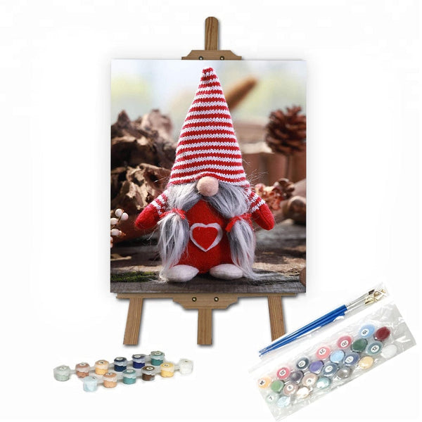 paintingnumberart 16"x20"/40x50cm / Without frame Paint by Numbers Kit-Thanks Giving Day Gifts Swedish Gnomes