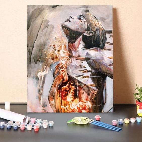 paintingnumberart 16"x20"/40x50cm / Without frame Paint By Numbers Kit-The Combustion