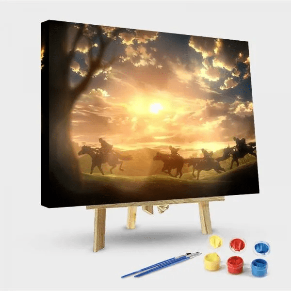 paintingnumberart 16"x20"/40x50cm / Without frame Paint by Numbers Kit-The Scout Regiment