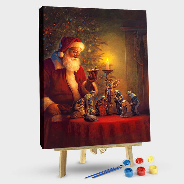paintingnumberart 16"x20"/40x50cm / Without frame Paint By Numbers Kit-the-spirit-of-christmas-greg-olsen
