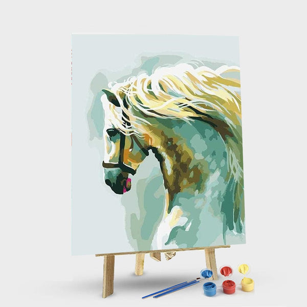 paintingnumberart 16"x20"/40x50cm / Without frame Paint By Numbers Kit – Tired Horse