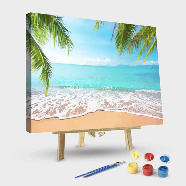 paintingnumberart 16"x20"/40x50cm / Without frame Paint By Numbers Kit – Tropical Beach kit