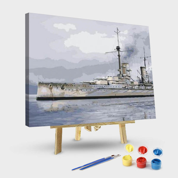 paintingnumberart 16"x20"/40x50cm / Without frame Paint By Numbers Kit-U.S. Navy Ship