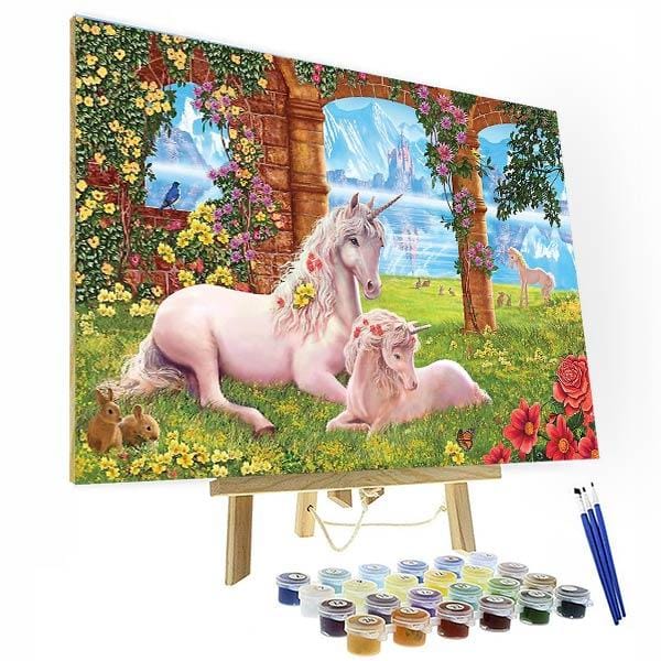 paintingnumberart 16"x20"/40x50cm / Without frame Paint by Numbers Kit – Victoriasmoon Unicorn
