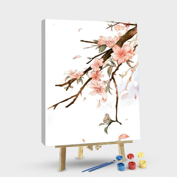 paintingnumberart 16"x20"/40x50cm / Without frame Paint By Numbers Kit – Watercolor Cherry Blossom