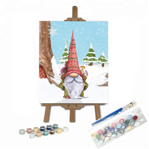 paintingnumberart 16"x20"/40x50cm / Without frame Paint By Numbers Kit-Winter Gnome I