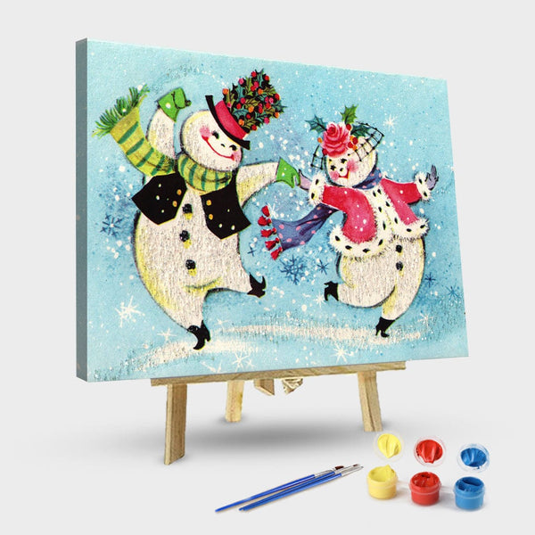 paintingnumberart 16"x20"/40x50cm / Without frame Paint By Numbers Kit-Xmas Card