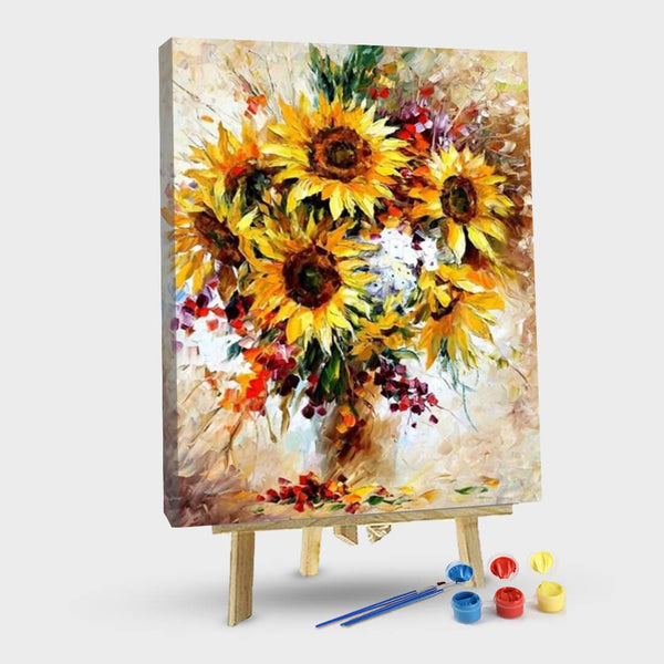paintingnumberart 16"x20"/40x50cm / Without frame Paint By Numbers Kit-Yellow Sunflower
