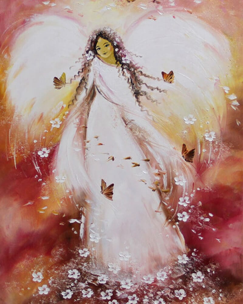 paintingnumberart 16"x20"/40x50cm / Without frame Passionate angel – Paint by number kit