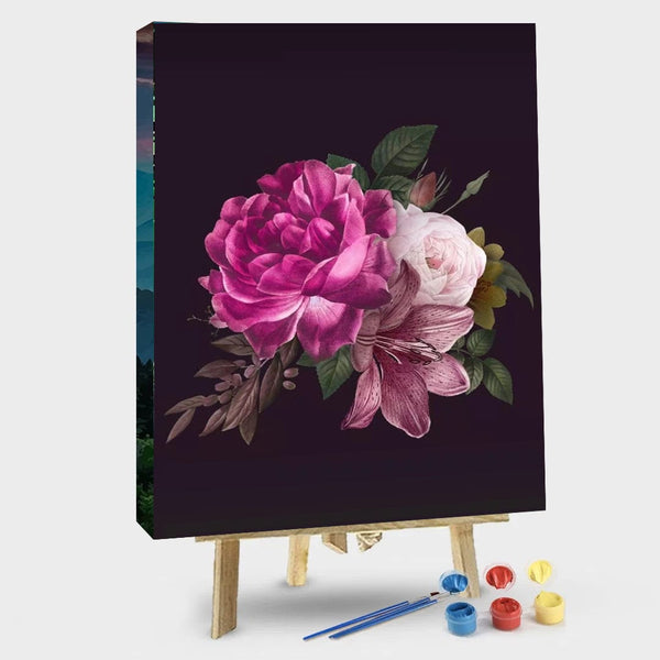 paintingnumberart 16"x20"/40x50cm / Without frame peony– Animals Paint By Number
