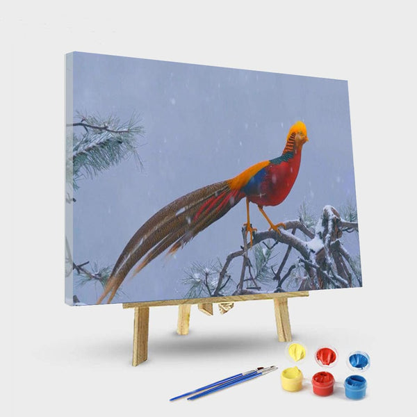 paintingnumberart 16"x20"/40x50cm / Without frame Pheasant bird – Animals Paint By Number