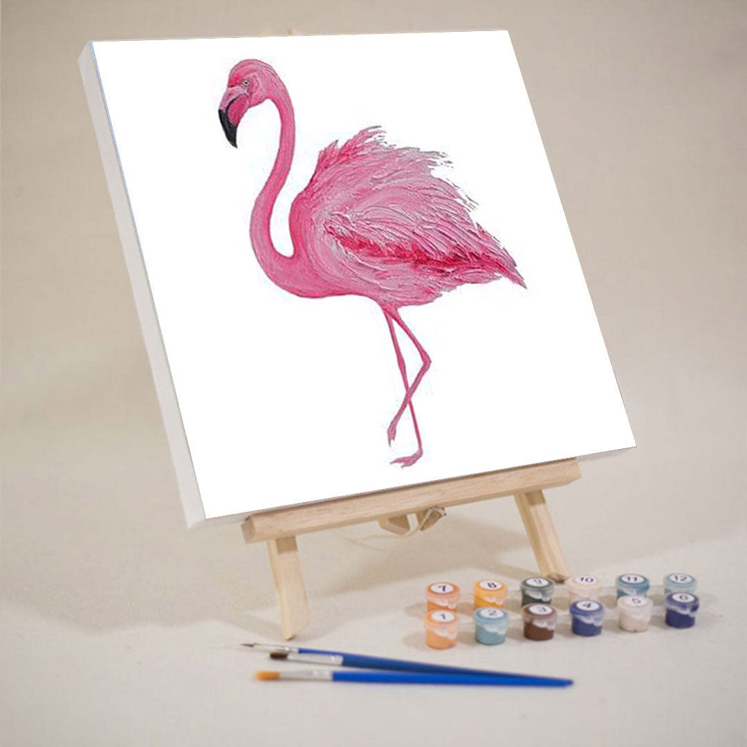 paintingnumberart 16"x20"/40x50cm / Without frame Pink-Flamingo-Mini DIY Paint by Numbers Kit