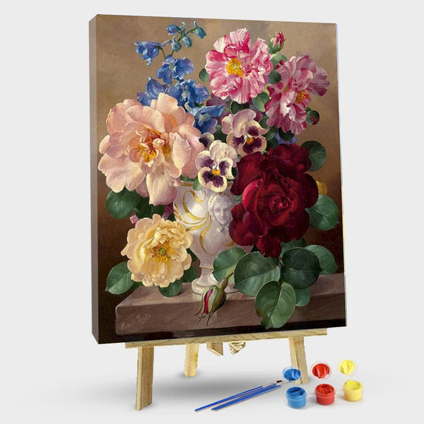 paintingnumberart 16"x20"/40x50cm / Without frame Potted flowers-Paint by Numbers Kit