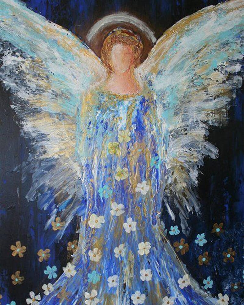 paintingnumberart 16"x20"/40x50cm / Without frame Pretty angel3-Paint by Numbers Kit