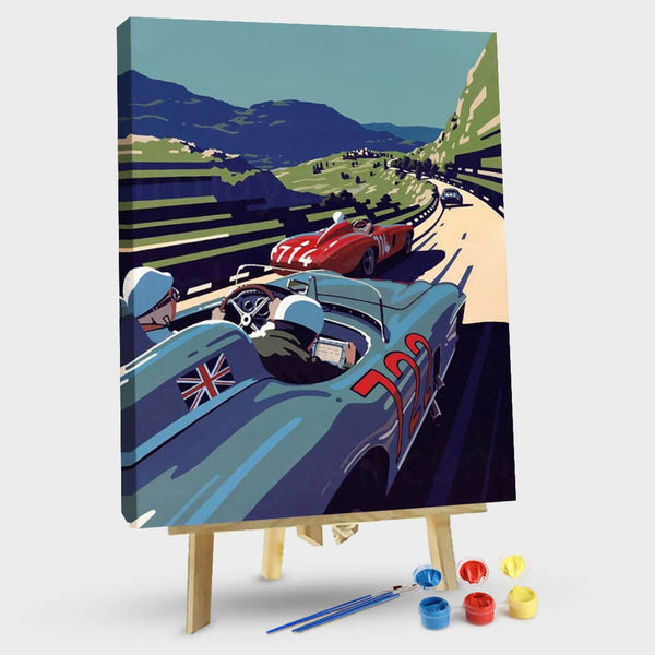 paintingnumberart 16"x20"/40x50cm / Without frame Racing Car#5-Paint by Numbers Kit