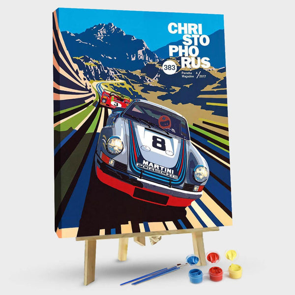 paintingnumberart 16"x20"/40x50cm / Without frame Racing Car-Paint by Numbers Kit