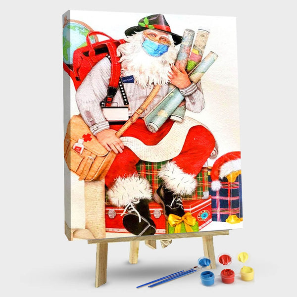 paintingnumberart 16"x20"/40x50cm / Without frame Santa Claus II-Paint by Numbers Kit