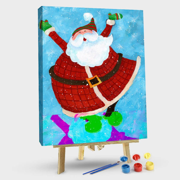 paintingnumberart 16"x20"/40x50cm / Without frame Santa Fat-Paint by Numbers Kit