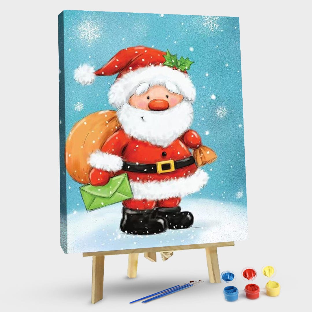 paintingnumberart 16"x20"/40x50cm / Without frame Santa III-Paint by Numbers Kit